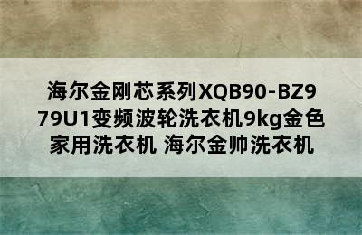 海尔金刚芯系列XQB90-BZ979U1变频波轮洗衣机9kg金色家用洗衣机 海尔金帅洗衣机